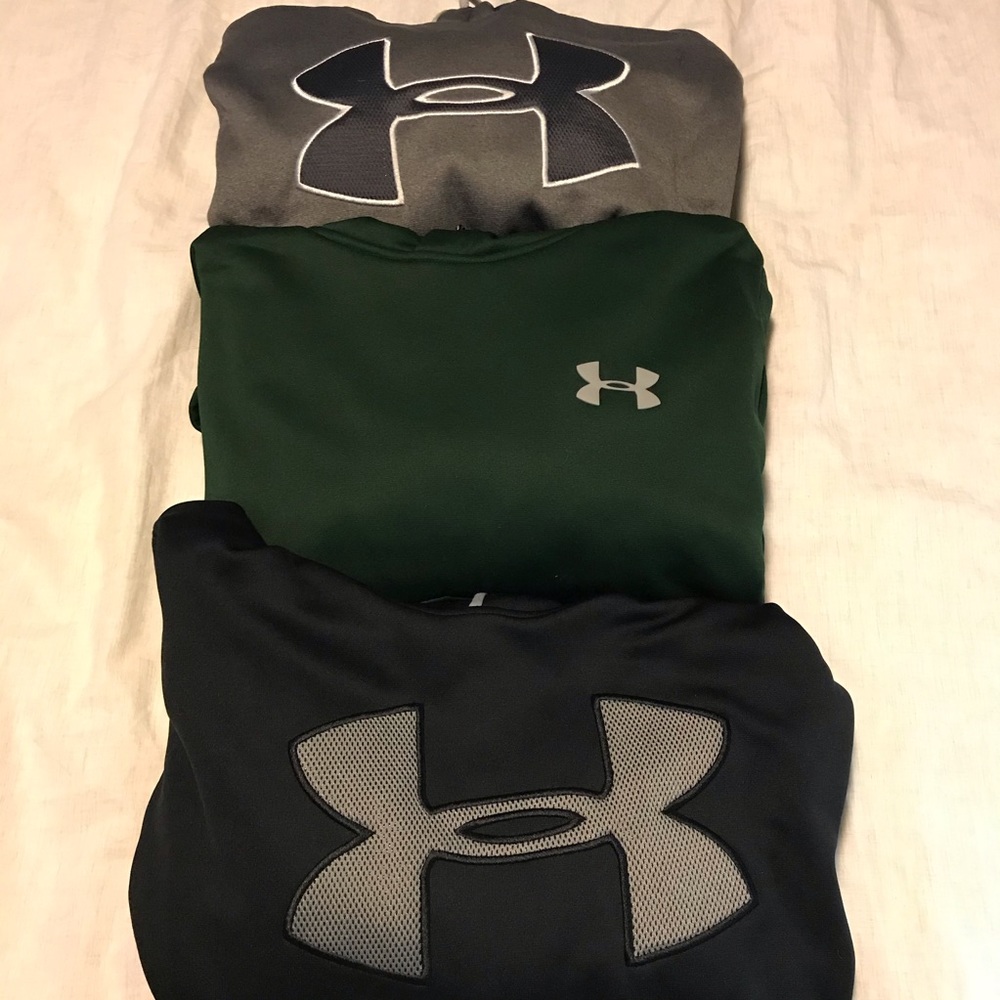 Set of Three Mens Under Armour Loose Hoodies